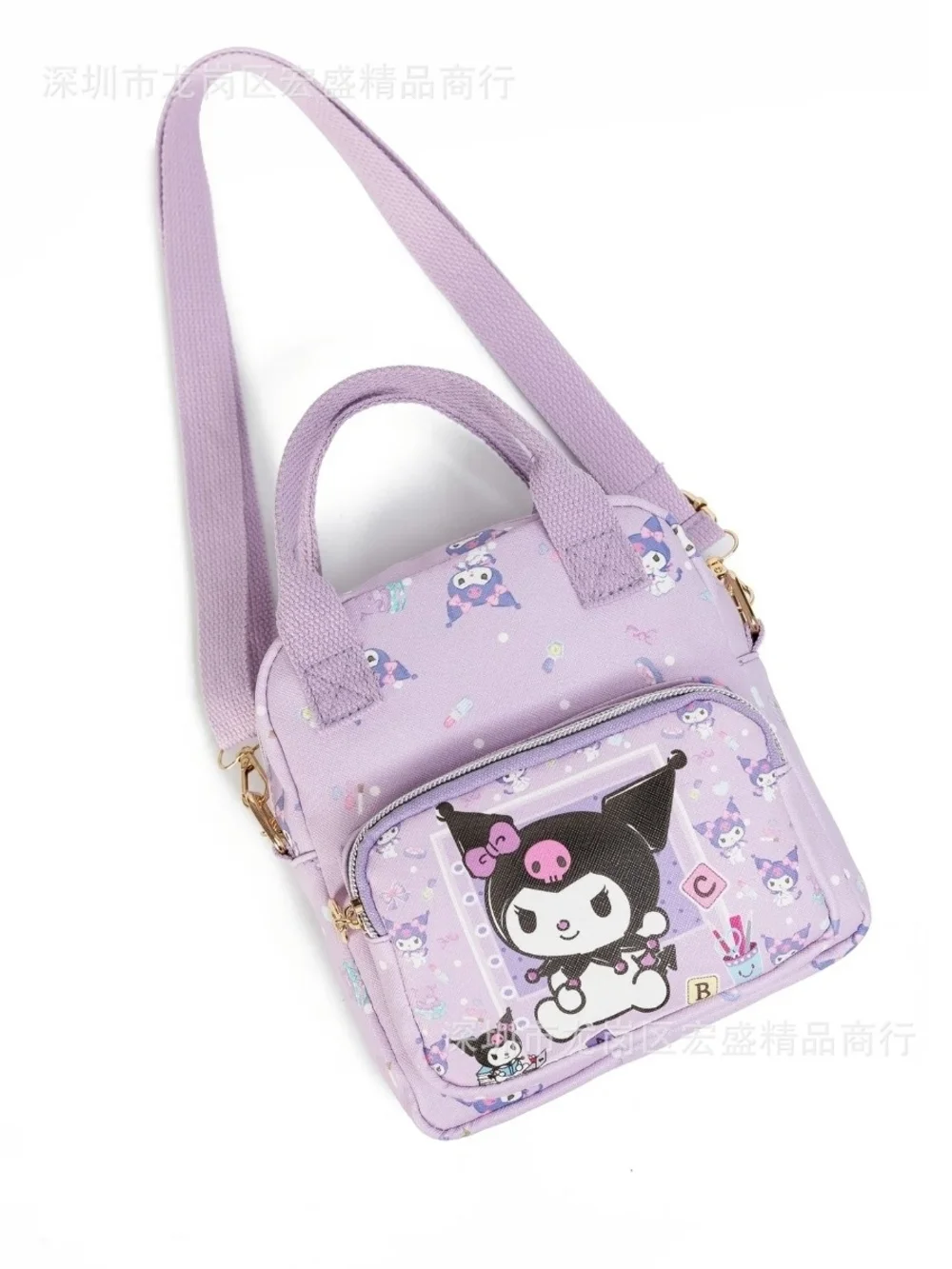 Cute Sanrio Hello Kitty Leather Women'S Messenger Bag Cartoon Kuromi Melody